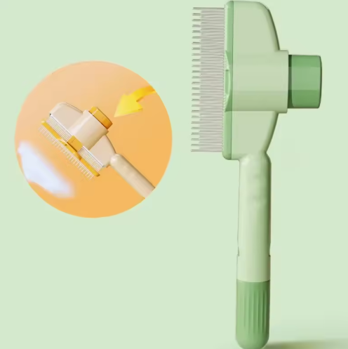 Brosse autonettoyant pour chiens et chats.