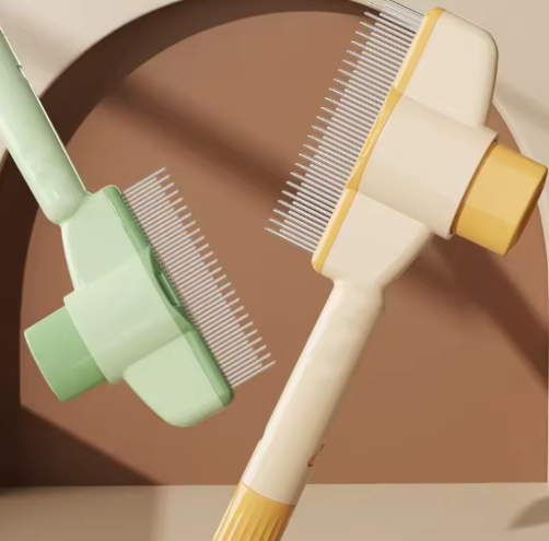 Brosse autonettoyant pour chiens et chats.