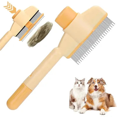 Brosse autonettoyant pour chiens et chats.